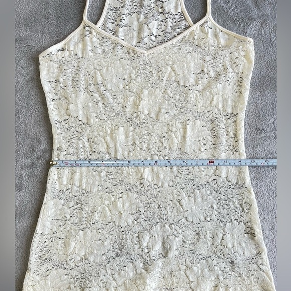 𝅺💜3/$15 Twentyone Spaghetti Strap Lace White tank tops size M - Picture 4 of 7